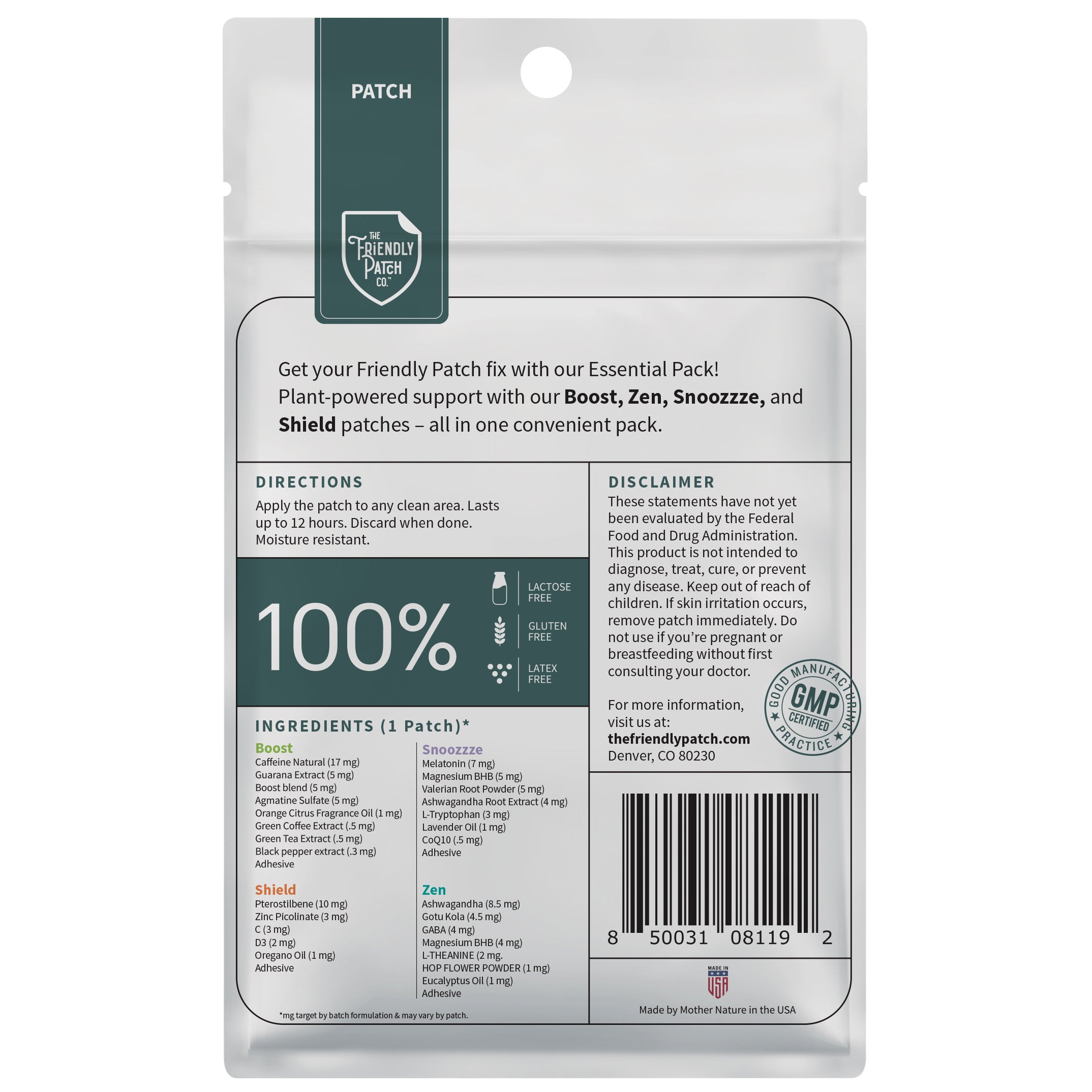 The Essentials Pack - Boost, Relax, Snooze, Shield - 8 pack